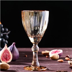 Бокал для вина «Бал», 240 мл, 8×8×17,7 см, цвет золотой